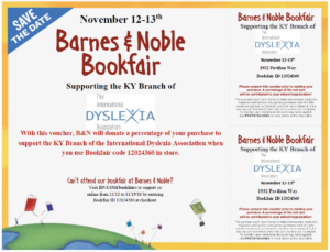 Barnes And Noble Bookfair Supporting The Ky Branch Of Ida Ida