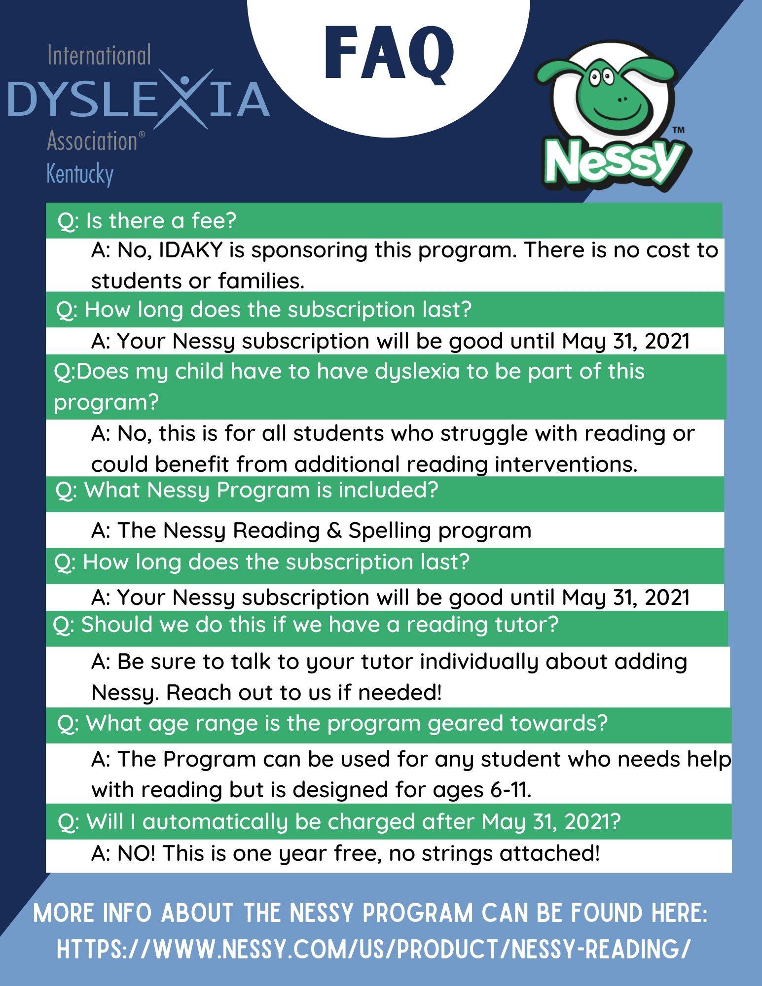 Nessy FAQ